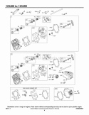 Head Group Diagram and Parts List for 123435-0168-E1  Briggs and Stratton Engine